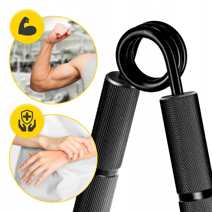 ŚCISKACZ DO RĄK DŁONI ANTYPOŚLIZGOWY TRENING DUŻY OPÓR DO 113 kg