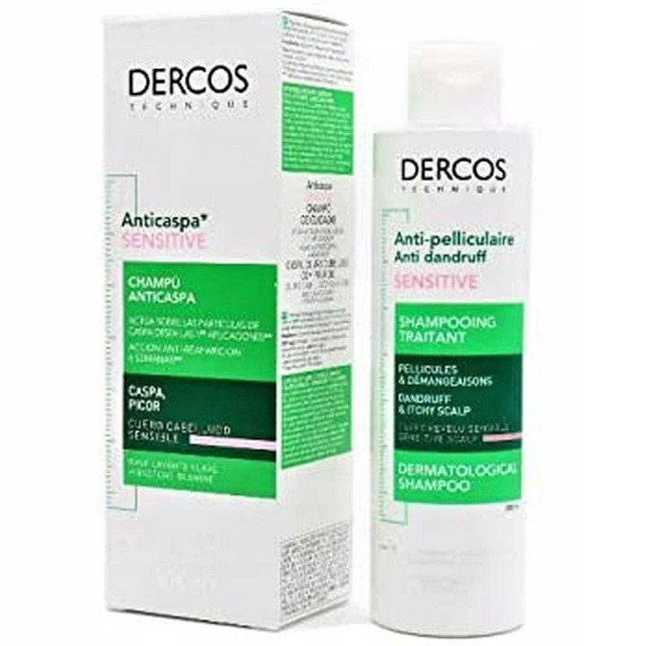 Vichy Dercos Sensitive 200 ml Szampon Przeciwłupieżowy Do Skóry
