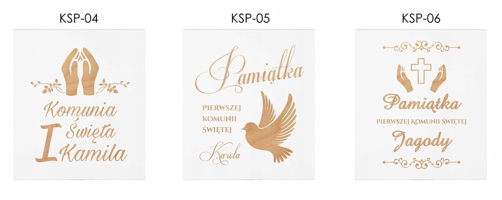 PAMIĄTKA PIERWSZEJ KOMUNII ŚWIĘTEJ PREZENT NA KOMUNIĘ PUDEŁKO UPOMINEK