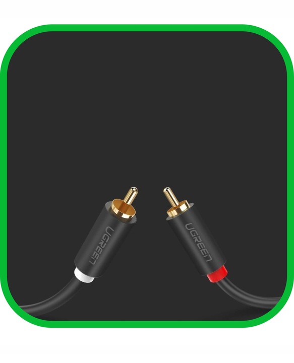 Kabel Przewód Audio Wtyk 2x RCA do 2xRCA Chinch STEREO 3M Pozłacany