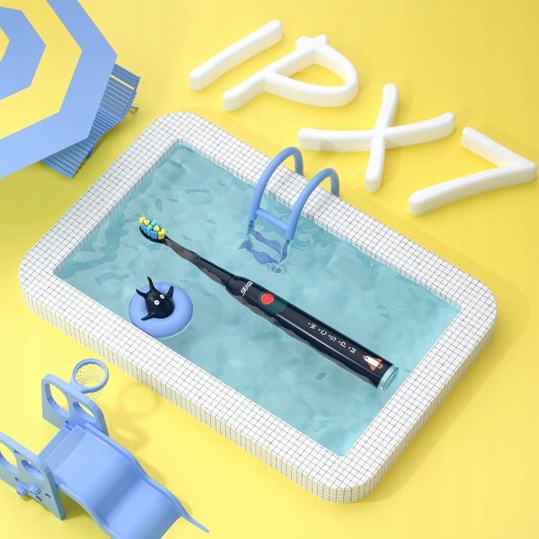 Szczoteczka soniczna dla dzieci 3-12 lat niebieska SEAGO SG-2303 USB-C