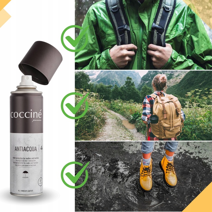 Wodoodporny Impregnat Coccine 250ml Pianka do Czyszczenia Gumka do