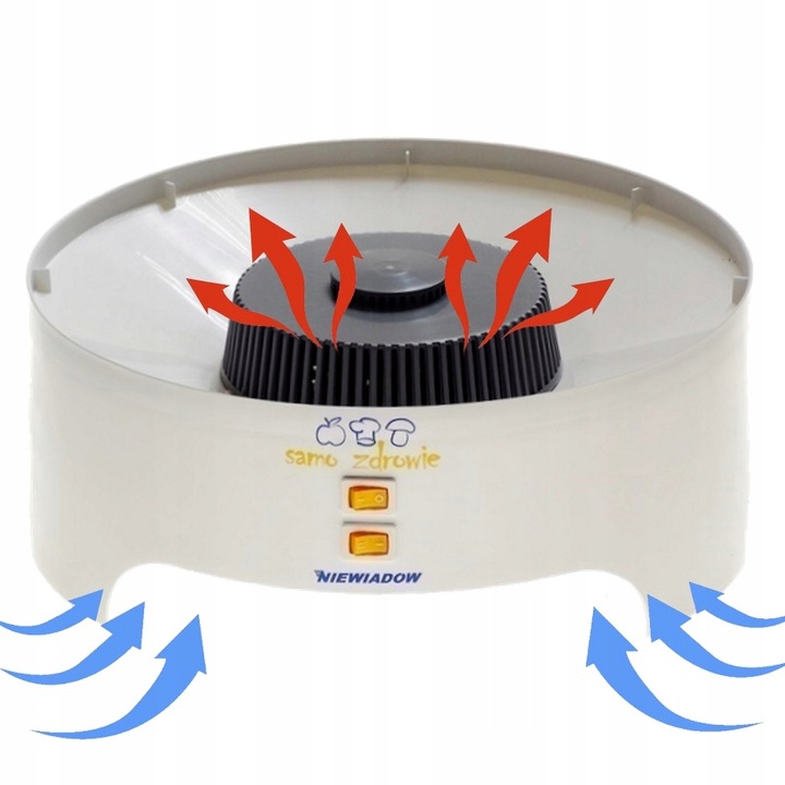 Suszarka Do Grzybów Owoców NIEWIADÓW 970.02 PS 500W +GRATIS Nożyk 17