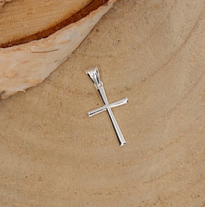 MĘSKI KRZYŻYK SREBRNY 925 WISIOREK ZAWIESZKA KRZYŻ DO ŁAŃCUSZKA NA PREZENT