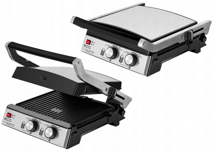 GRILL ELEKTRYCZNY ECG KG 2033 OPIEKACZ PANINI GOFRY BBQ 3w1 2000W