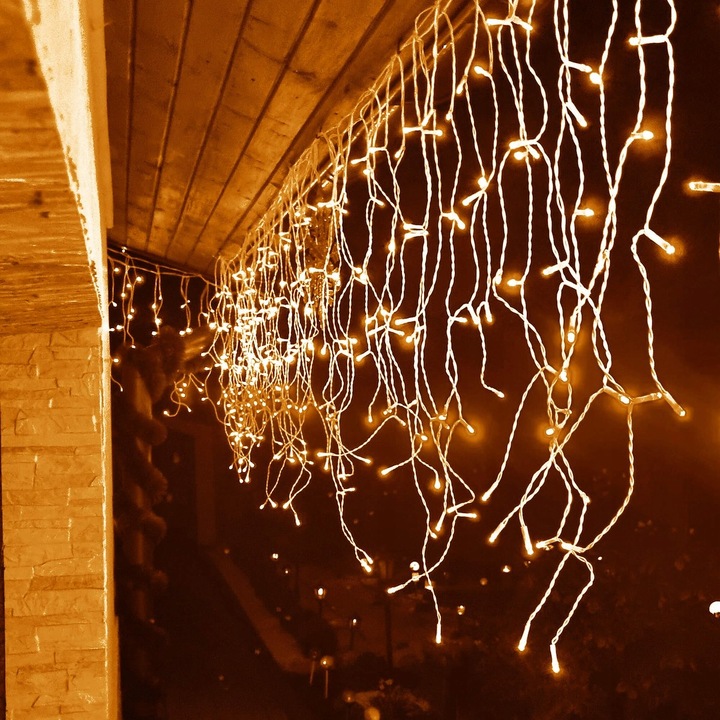 SOPLE FLASH 500 LED ZEWNĘTRZNE BIAŁE CIEPŁE CHOINKOWE lampki z Flashem