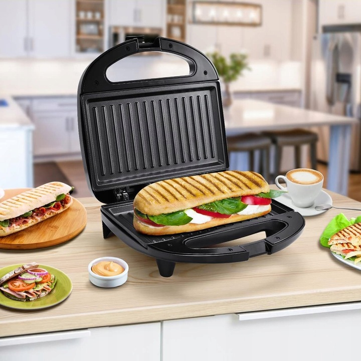 DUŻY TOSTER OPIEKACZ DO KANAPEK TOSTÓW GRILL NIEPRZYWIERAJĄCA POWŁOKA