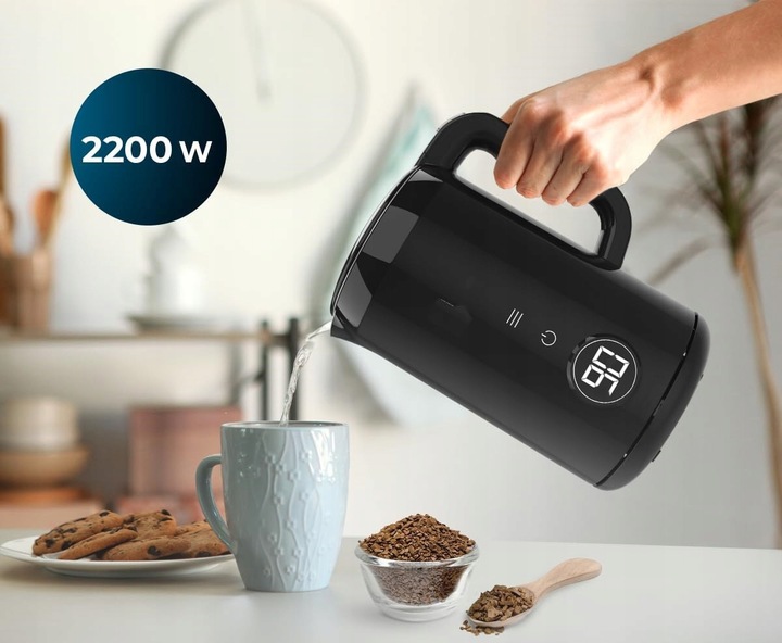 CZAJNIK ELEKTRYCZNY BEZPRZEWODOWY REGULACJA TEMPERATURY DOTYKOWY 1.7L