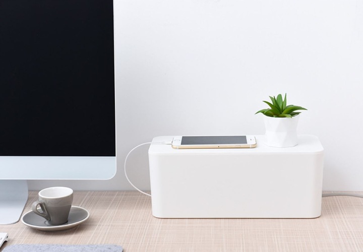 POJEMNIK ORGANIZER NA KABLE PUDEŁKO LISTWY KABLI M