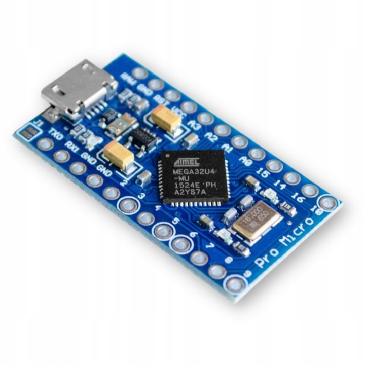Leonardo PRO Micro ATmega32U4 16MHz 5V microUSB + piny zgodny z Arduino