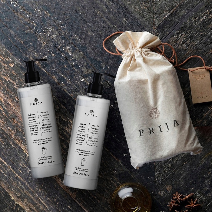 PRIJA ODŻYWKA OCHRONNA DO WŁOSÓW Z ORZECHEM WŁOSKIM 380ml POMPKA NA PREZENT