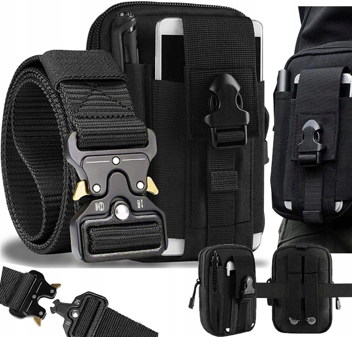 SASZETKA NERKA TAKTYCZNA MILITARNA WOJSKOWA SURVIVAL KIESZEŃ + PAS