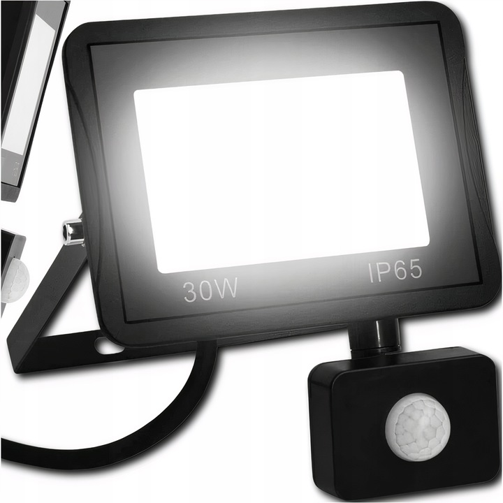 Naświetlacz LED SLIM 30W halogen czujnik ruchu zmierzchu reflektor halogen