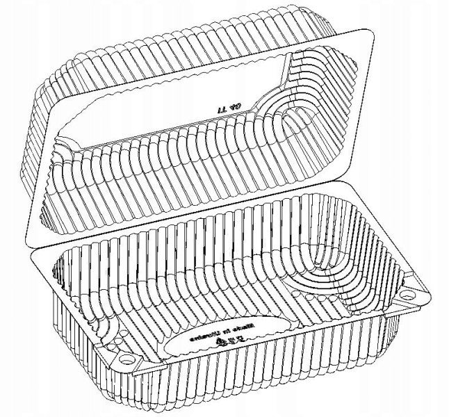 Pojemniki pudełka plastikowe ciasto opakowanie cukiernicze 20x12cm 2,6L 50s
