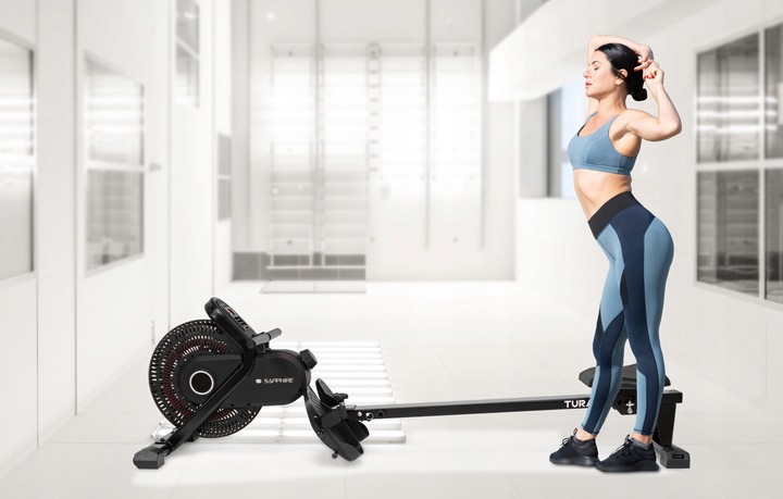 WIOŚLARZ TRENINGOWY powietrzny magnetyczny domowy siłownia składany 150kg