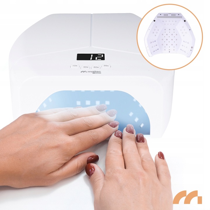 LAMPA DO PAZNOKCI UV DUAL LED DO HYBRYD ŻELI MANICURE PEDICURE 268W LUSTRO