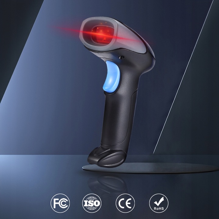 Czytnik Skaner Kodów Kreskowych Stacjonarny Laserowy EAN USB Przewodowy 1D