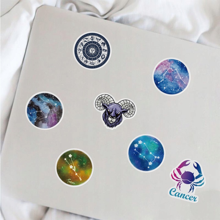 NAKLEJKI STICKERS BOMB MIX ZODIAK WLEPY 100 SZT