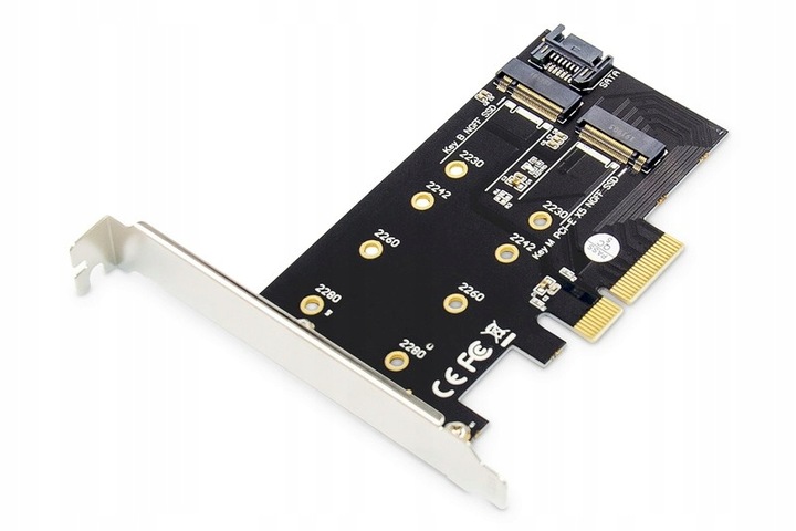 Digitus Kontroler M.2 NGFF/NVMe SSD PCIe3.0 SATA