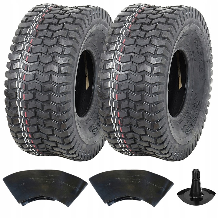 2x 15x6.00-6 NOWE OPONY 15x6-6 KOSIARKA TRAKTOREK TRAWNIK OGRÓD + 2x DĘTKA