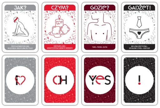 GRY DO SEKSU! Zestaw gier EROTYCZNYCH dla par OH YES! PREZENT DZIEŃ KOBIET