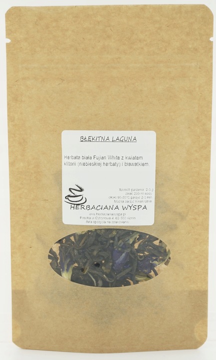 BŁĘKITNA LAGUNA 100 g herbata biała i niebieska z bławatkiem