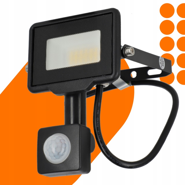 Halogen LED z Czujnikiem Ruchu Zmierzchu Naświetlacz 20W IP65