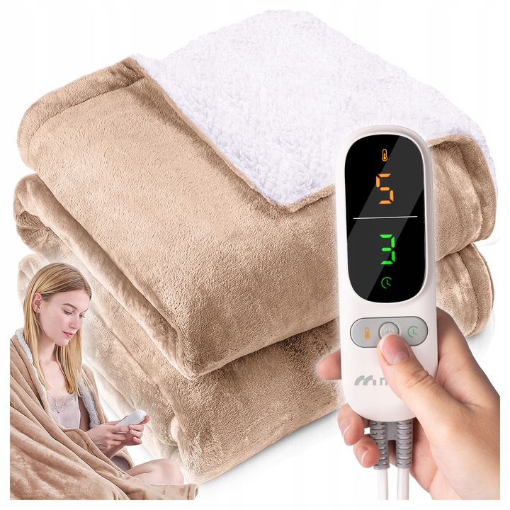 KOC ELEKTRYCZNY GRZEWCZY DUŻY MIĘKKI REGULACJA TIMER NA PILOTA MATA