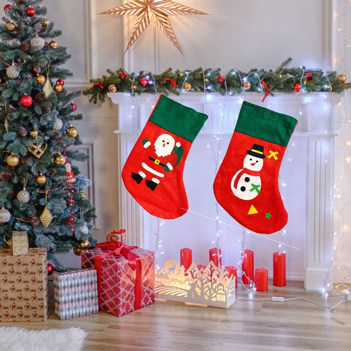 SKARPETA SKARPETY NA PREZENTY ŚW. MIKOŁAJA DEKORACJA MIX