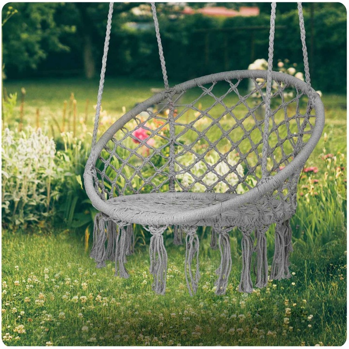 HUŚTAWKA OGRODOWA BOCIANIE GNIAZDO FOTEL WISZĄCY