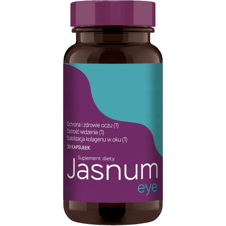 JASNUM EYE ochrona i zdrowie oczu borówka luteina zeaksantyna 30 kapsułek