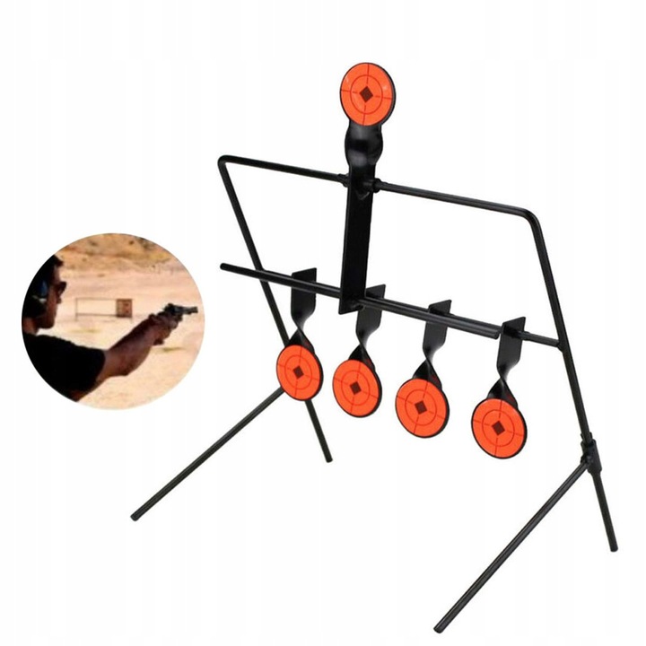 Spinner wiatrówkowy RazorGun 6 celów duży