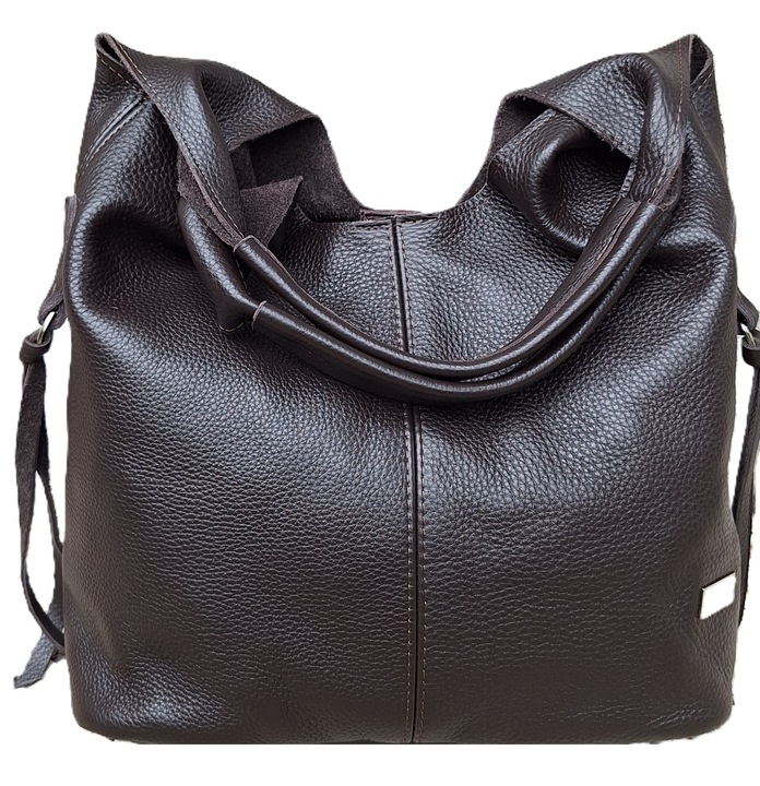 Skórzana Torebka Shopper Skóra Naturalna Włoska Vera Model 2w1 PREMIUM