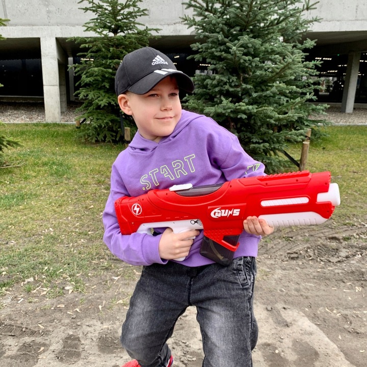 ELEKTRYCZNY DUŻY PISTOLET NA WODĘ MIOTACZ AUTOMATYCZNY WYRZUTNIA WODNA