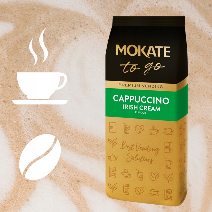 Napój Kawowy Kawa Cappuccino Irish Cream Vending Duże Opakowanie 1kg Mokate
