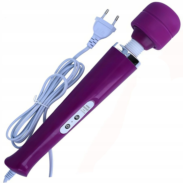 Masażer Łechtaczki Wand 10 Trybów Zasilany Z Gniazdka Silikonowy 32 Cm Dł