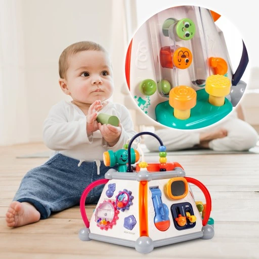 MULTIKOSTKA KOSTKA EDUKACYJNA INTERAKTYWNA DŹWIĘKI SENSORYCZNA DLA DZIECI