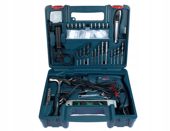 WIERTARKA UDAROWA 600W GSB 600 RE BOSCH + WALIZKA + OSPRZĘT