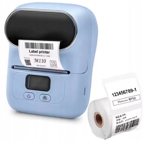Phomemo M110 mini drukarka termiczna samoprzylepnych etykiet naklejek