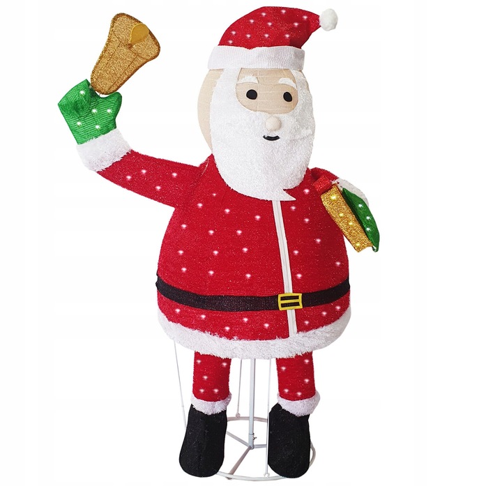ŚWIĘTY MIKOŁAJ OZDOBA 180 cm 200 LED IP44 TIMER