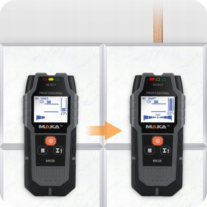 WYKRYWACZ DETEKTOR PRZEWODÓW KABLI METALI W ŚCIANIE DREWNA METALU + BATERIA