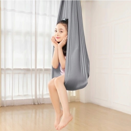 HAMAK CHUSTA AKROBATYCZNA DLA DZIECI 2.8x1.5m HUŚTAWKA SENSORYCZNA BUJAK