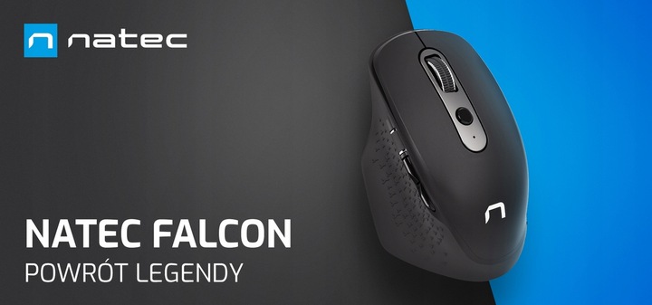 MYSZ BEZPRZEWODOWA Natec Falcon 3200DPI BLUETOOTH + podkładka 800x400 mm