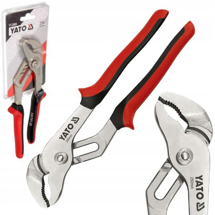 YATO ŻABA SZCZYPCE HYDRAULICZNE NASTAWNE 250MM DO RUR 10'''' YT-2069