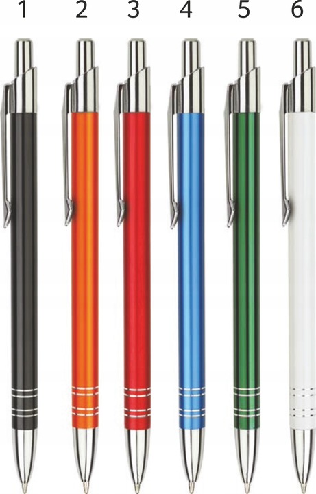 Długopis metalowy reklamowy BOND z logo tekstem 50szt długopisy nadruk