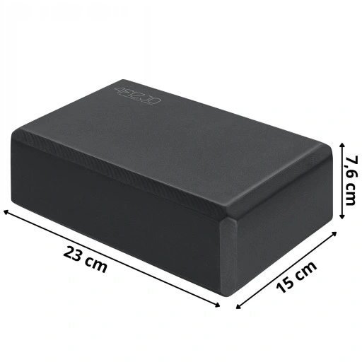 Kostka do jogi 4fizjo YB01 23x15x7,5 cm czarna