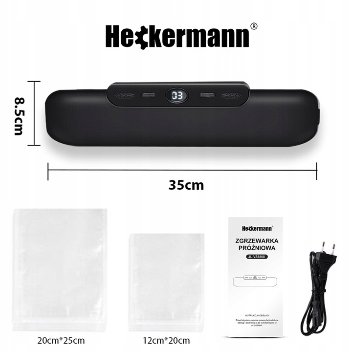 ZGRZEWARKA PRÓŻNIOWA DO PAKOWANIA ŻYWNOŚCI JEDZENIA PAKOWARKA 120W