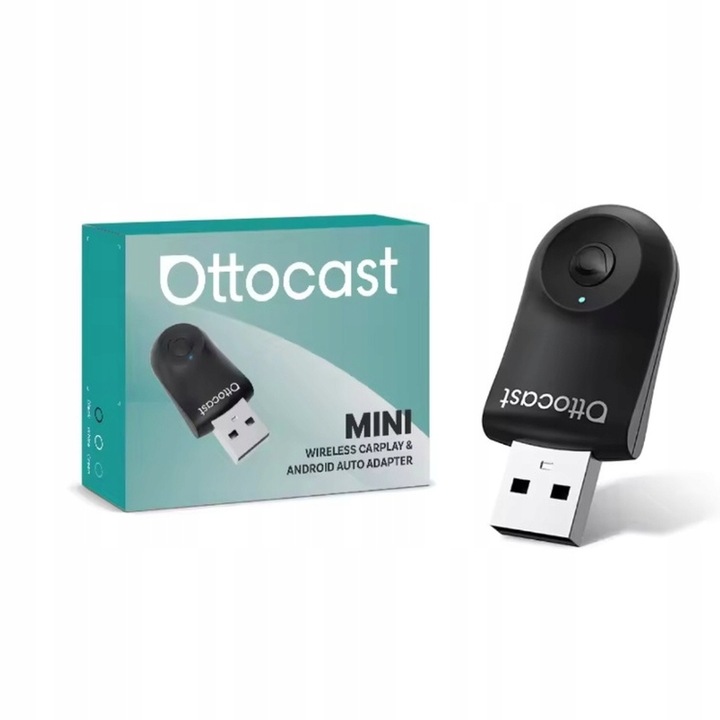 Ottocast Mini 2w1 Bezprzewodowy CarPlay / Android Auto Adapter CA505-T