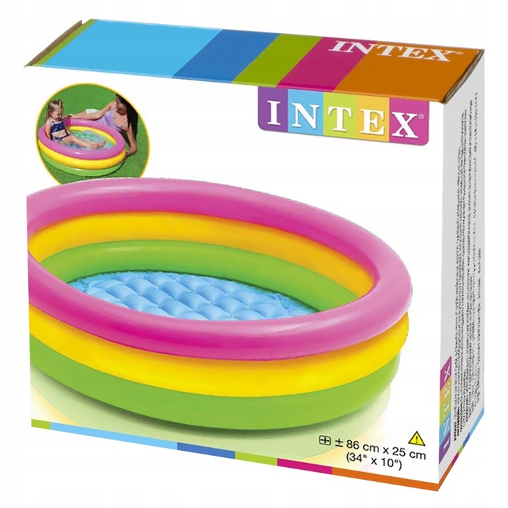 BRODZIK BASENIK DMUCHANY DLA DZIECKA INTEX 57412 114x25cm