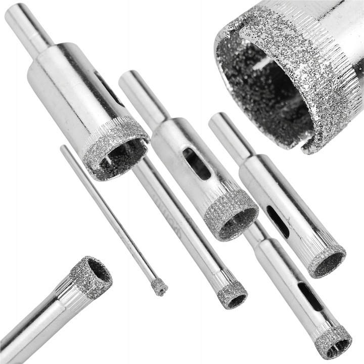 OTWORNICE DIAMENTOWE DO GRESU, PŁYTEK, GLAZURY, SZKŁA, PROFI 14 szt